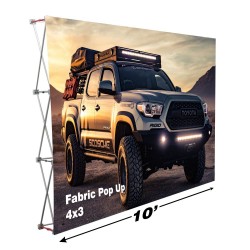 Fabric Pop Up - 4x3 (10.0'x7.5') Straight